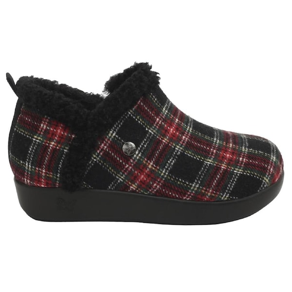 Alegria Womens Cozee Lightweight Comfort Slipper - Plaidly Black EUR 37