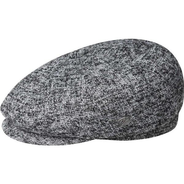 Bailey Mens Kyan Ivy Newsboy Flat Cap Fold Down Convertible Ear Flap - Charcoal L