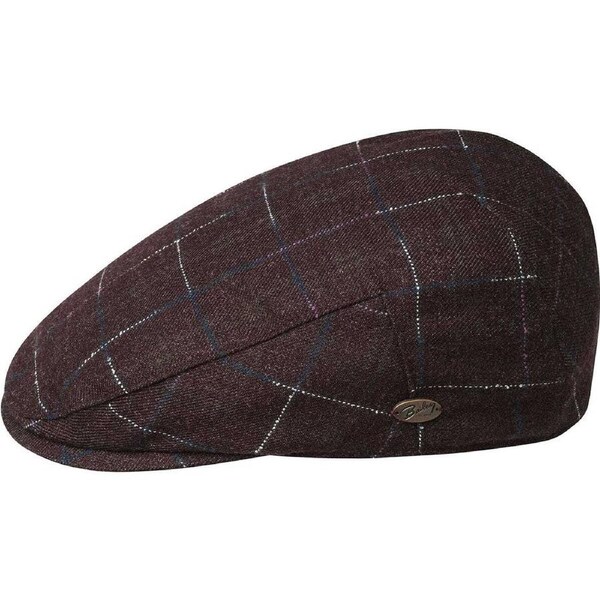 Bailey Mens Spark Ivy Flat Cap Hat - Brown L