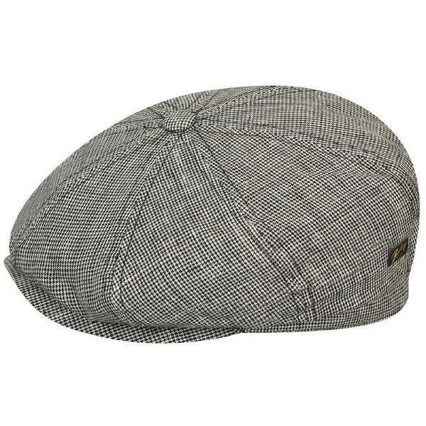 Bailey Mens Rockburn Ivy Newsboy Flat Cap Hat - Grey/Black/Taupe L