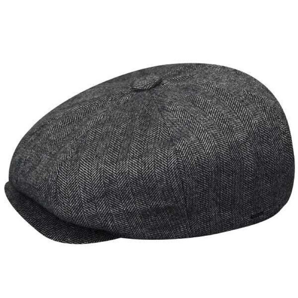 Bailey Mens Beech Ivy Newsboy Flat Cap Hat - Grey L