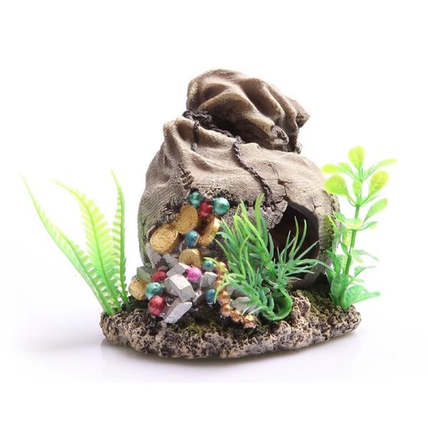 Aqua One Sunken Treasure Bag Ornament (36863)