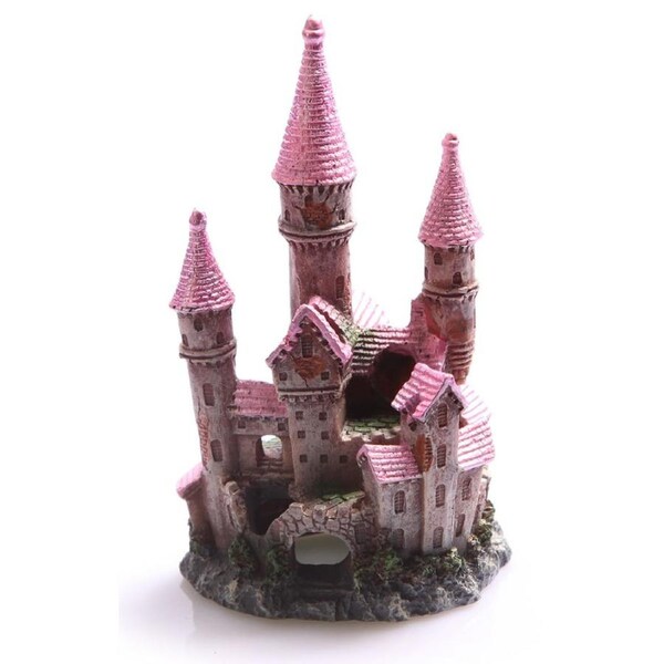 Aqua One Pink Ruined Castle Ornament - Large (36869)