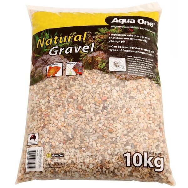 Aqua One Natural Gravel Australian Gold Light 4-6mm Mix 10kg (12331)