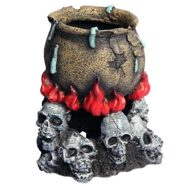 Aqua One Skull Fire with Couldron Ornament (36794)