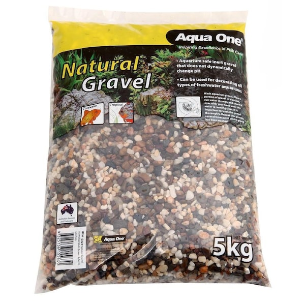 Aqua One Natural Gravel Australian Multi Brown 4-6mm Mix 5kg (12324)