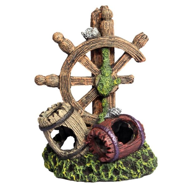 Aqua One Twin Barrel with Ship Wheel Ornament (36921)