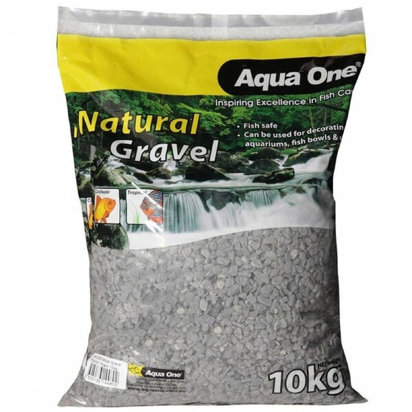 Aqua One Natural Gravel Phantom Black 10kg (12229)