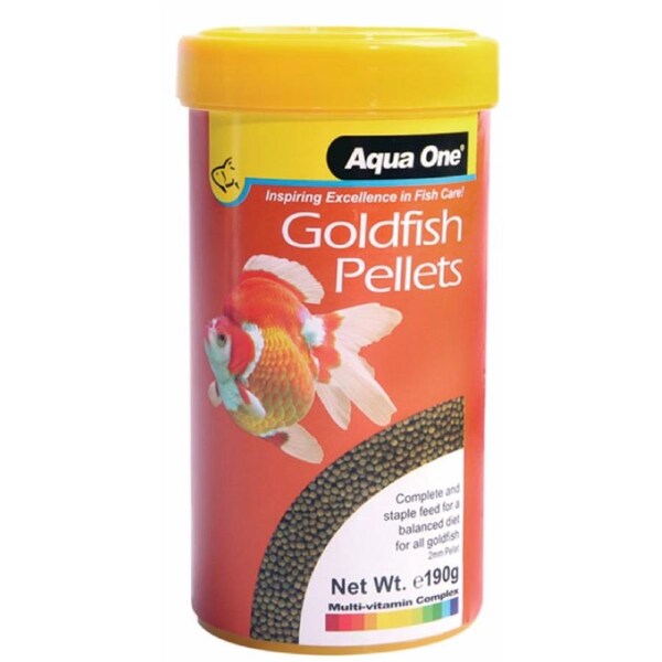 Aqua One Goldfish Pellet Food 2mm 190g (26032)