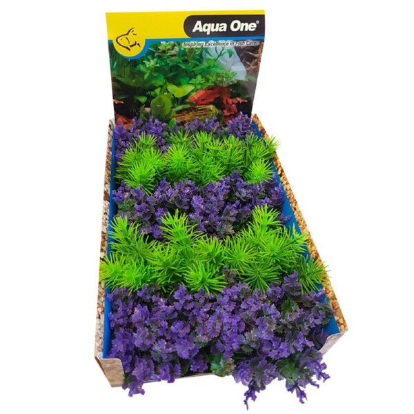 Aqua One Ecoscape Foreground Catspaw Pu/ambulia GN Mix Plastic Plant Punnet - 5pk (28367)