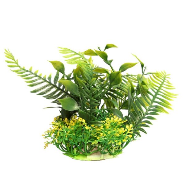 Aqua One Ecoscape Fern Green Plastic Plant 10cm - Small (28377)