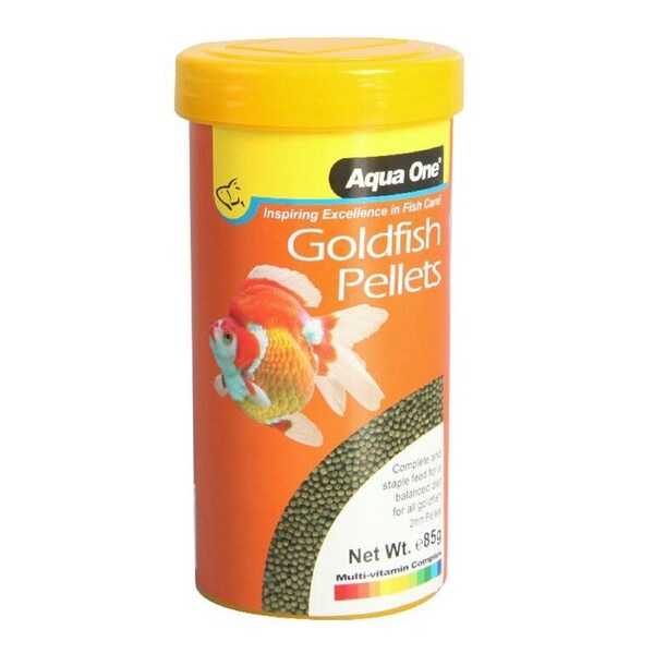 Aqua One Goldfish Pellet Food 2mm 85g (26031)