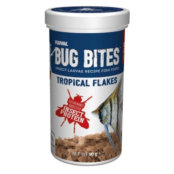 Fluval Bug Bites Tropical Flakes 90gm (A7332)