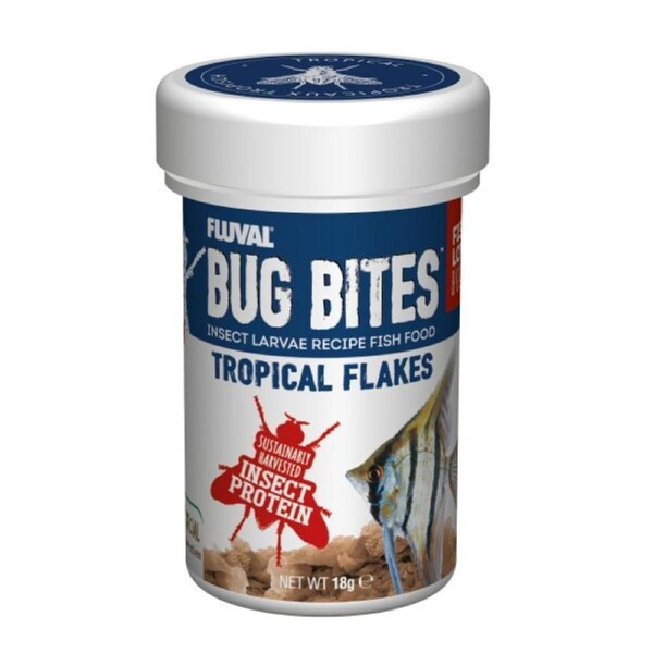 Fluval Bug Bites Tropical Flakes 18gm (A7330)