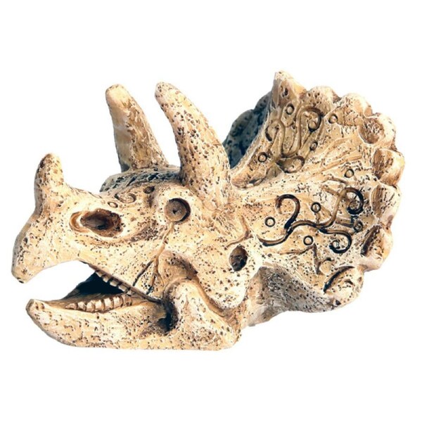Aqua One Dinosaur Head W Horn Ornament (36783)