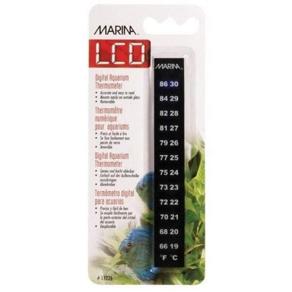 Marina LCD Thermometer 19 to 30 C 13cm (11226)