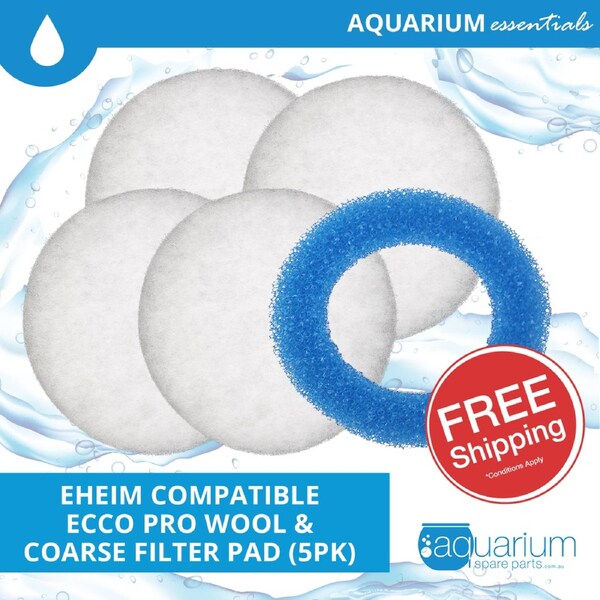 Eheim Ecco Pro Compatible Fine/Course Filter Pad Set 5pk