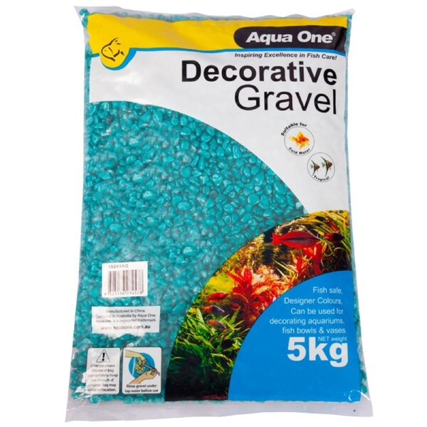 Aqua One Decorative Gravel Aqua 7mm 5kg (10284AQ)
