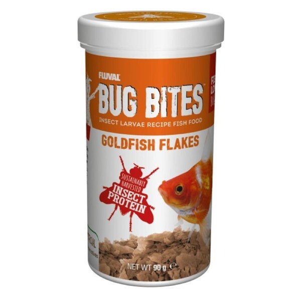 Fluval Bug Bites Goldfish Flakes 90gm (A7340)