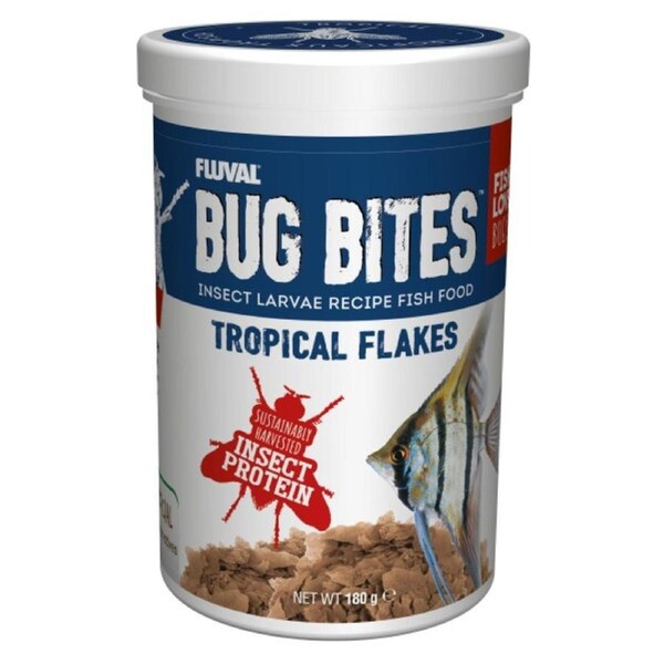 Fluval Bug Bites Tropical Flakes 180gm (A7333)