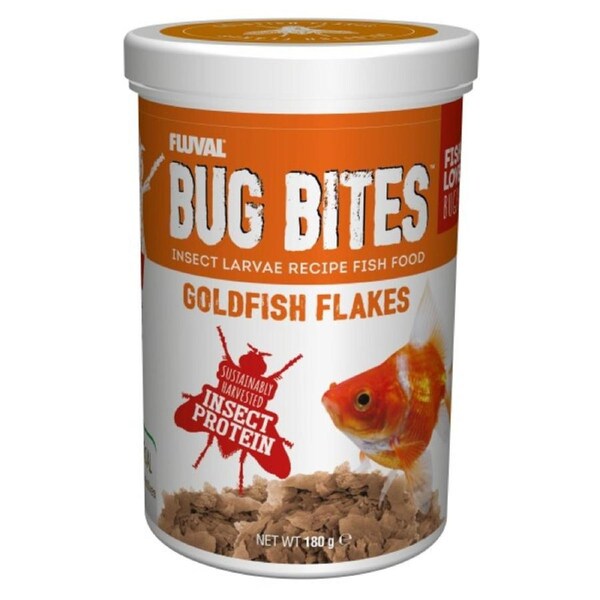 Fluval Bug Bites Goldfish Flakes 180gm (A7341)
