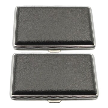 woolworths cigarette 2 x Portable Cigarette Case Classic 12-Piece Carry Box Metal Assorted  Design
