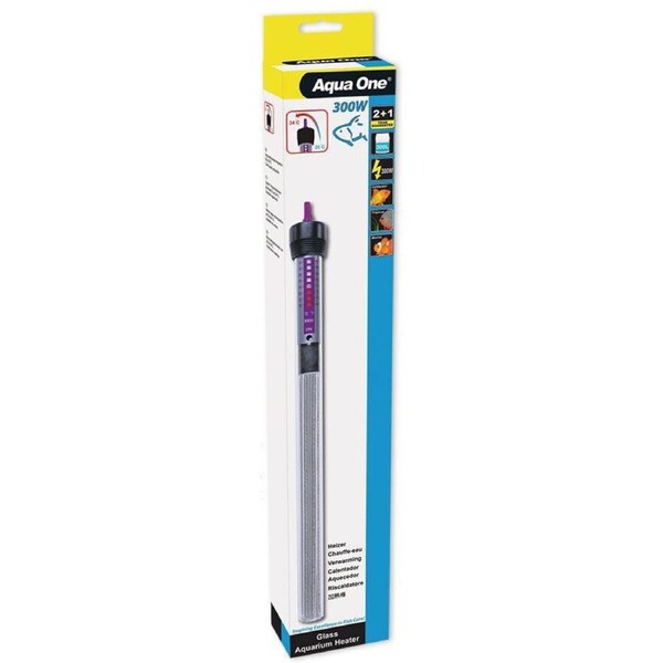 Aqua One Glass Heater 300w - 35.5cm Kit (3pk)