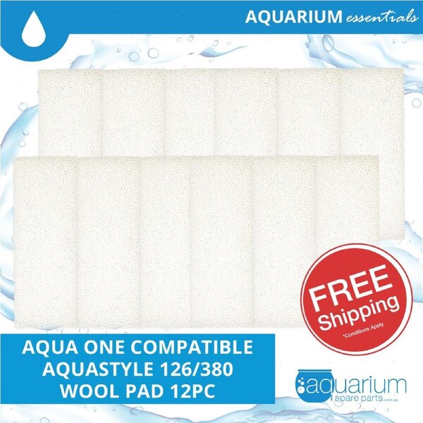 Aqua One AquaStyle 126/380 Compatible Wool Pad (6 pack)