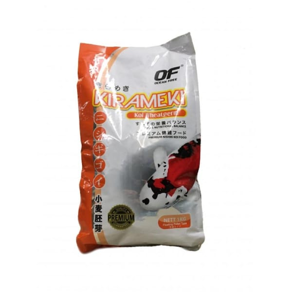 Ocean Free Kirameki Premium Wheatgerm Koi Pond Large Pellet 1kg Bag (FF-935)