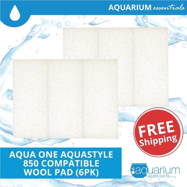 Aqua One AquaStyle 850 Compatible Wool Pad (6 pack)