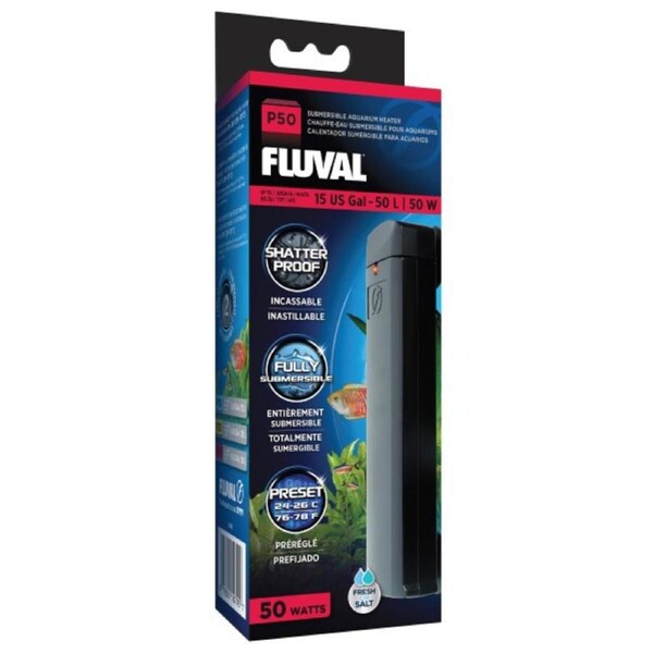 Fluval P50 Submersible Pre-Set Heater 50w (A745)