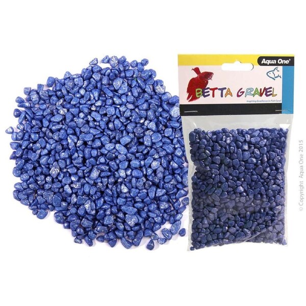 Aqua One Betta Gravel Metallic Blue 350g (12235)