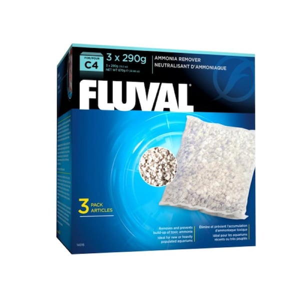 Fluval C4 Hang On Filter Ammonia Remover 3 Pack (14016)
