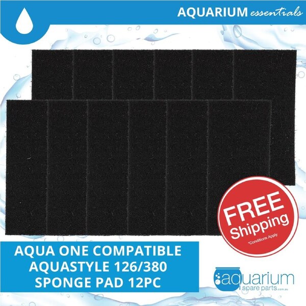 Aqua One AquaStyle 126/380 Compatible Sponge Pad (6 pack)