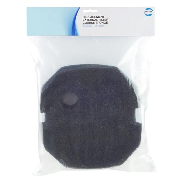 Pisces Aquatics Ex2000 Canister Course Sponge 2pk (PA1202)