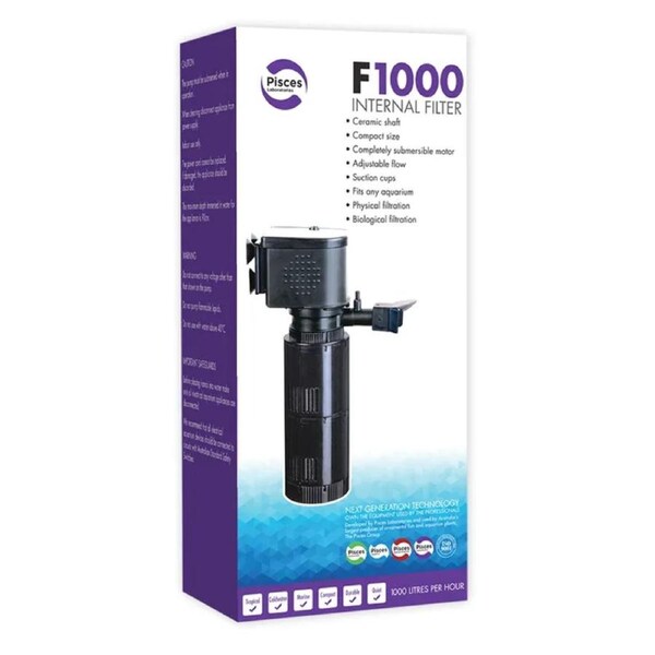 Pisces Aquatics Internal Filter F1000 - 1000L/H (LAB110)