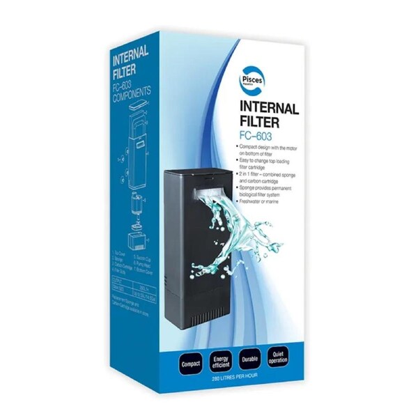 Pisces Aquatics Internal Hangon Filter Fc603 - 500L/H (IF603)