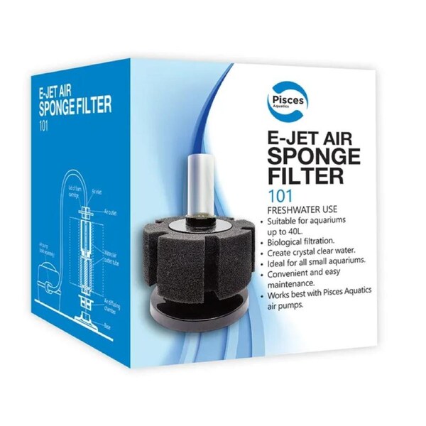 Pisces Aquatics E-Jet Air Sponge Filter 101 (PAF101)