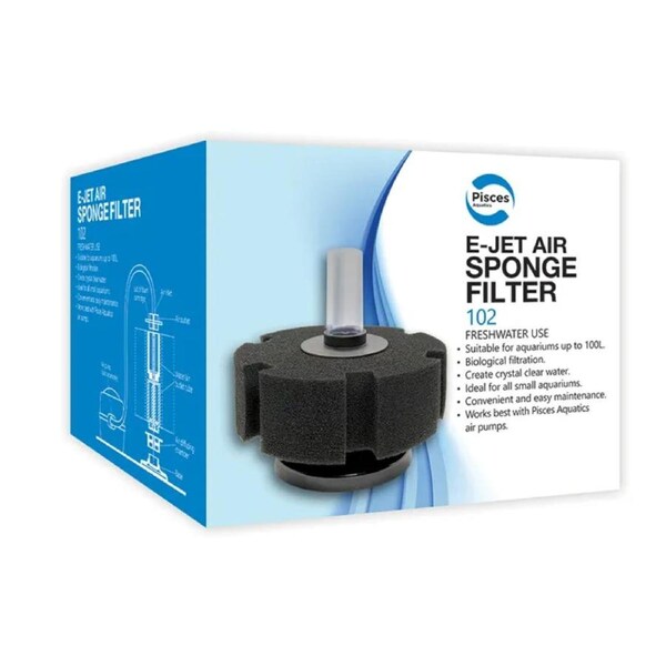 Pisces Aquatics E-Jet Air Sponge Filter 102 (PAF102)