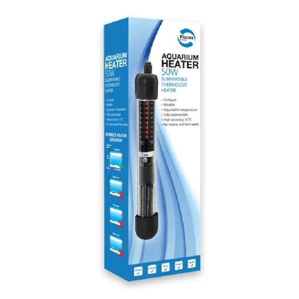 Pisces Aquatics Aquarium Heater 50W (PAH050)