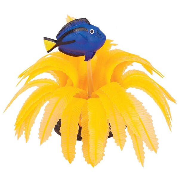 Kazoo Silicone Plant - Orange Fern w/Blue Tang (19666)