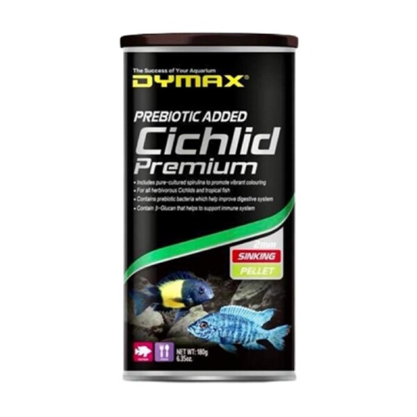 Dymax Cichlid Premium Sinking Pellet 180g (DM459)