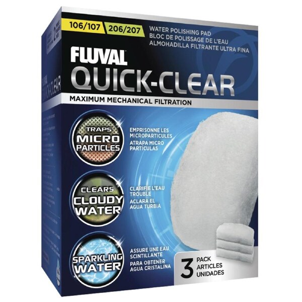 Fluval 105/205 & 106/206 & 107/207 Water Polishing Pads 3pc BULK BUY 5pk