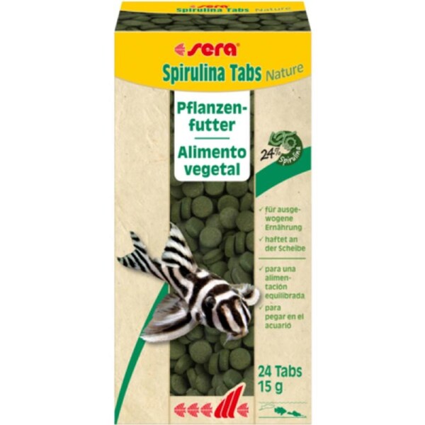 Sera Spirulina Tabs Nature Veggie Food - 15g (00920)