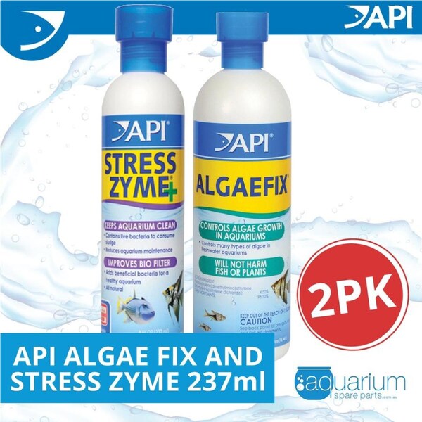 API Algaefix & Stress Zyme Kit 237mL (2 pack)