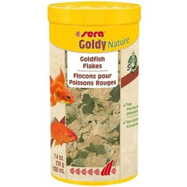 Sera Goldy Nature Goldfish Flakes Food - 210g (45335)
