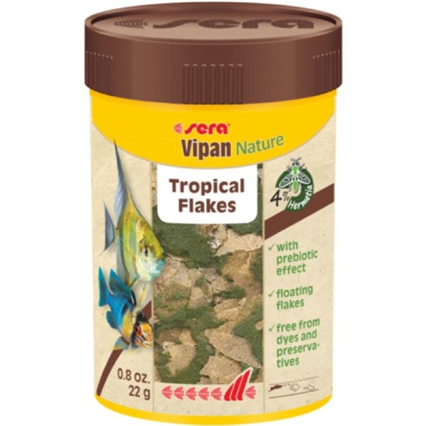 Sera Vipan Nature Tropical Flakes Food - 22g (45273)