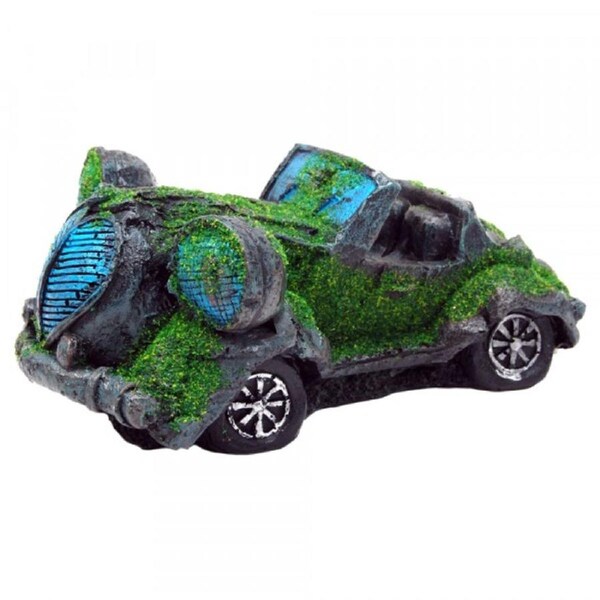 Bioscape Moss Covered Sports Car w/Bubbler Ornament 24x14cm (BIS369)
