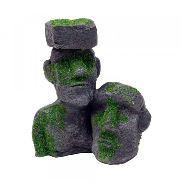Bioscape Moss Easter Island Statues Ornament 12x11cm (BIS364)