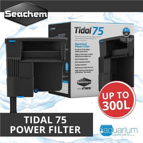 Seachem Tidal 75 Power Filter (Up to 300L)